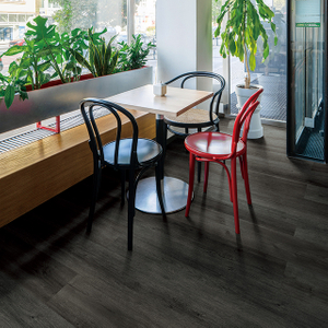 MUSTANG ANTRACITE Dark Wood Vinyl Flooring for Commercial Projects